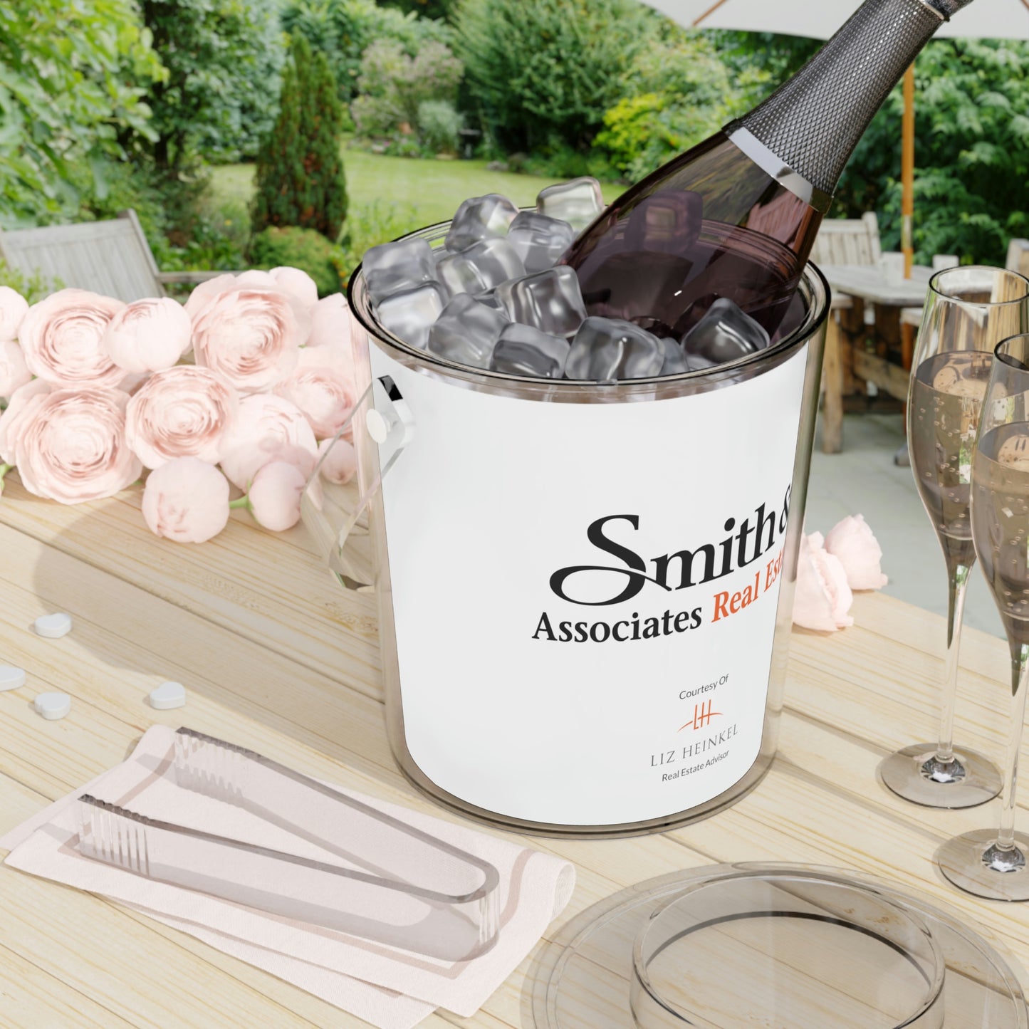 Liz Heinkel Custom Ice Bucket with Tongs