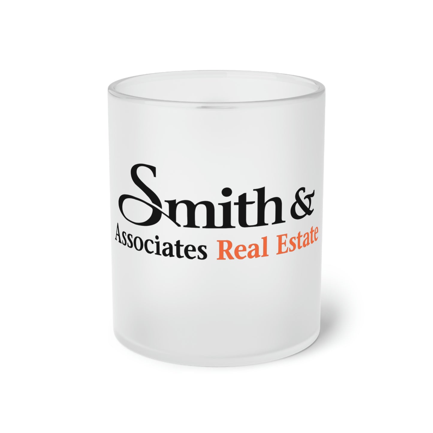 Smith & Associates Frosted Glass Mug